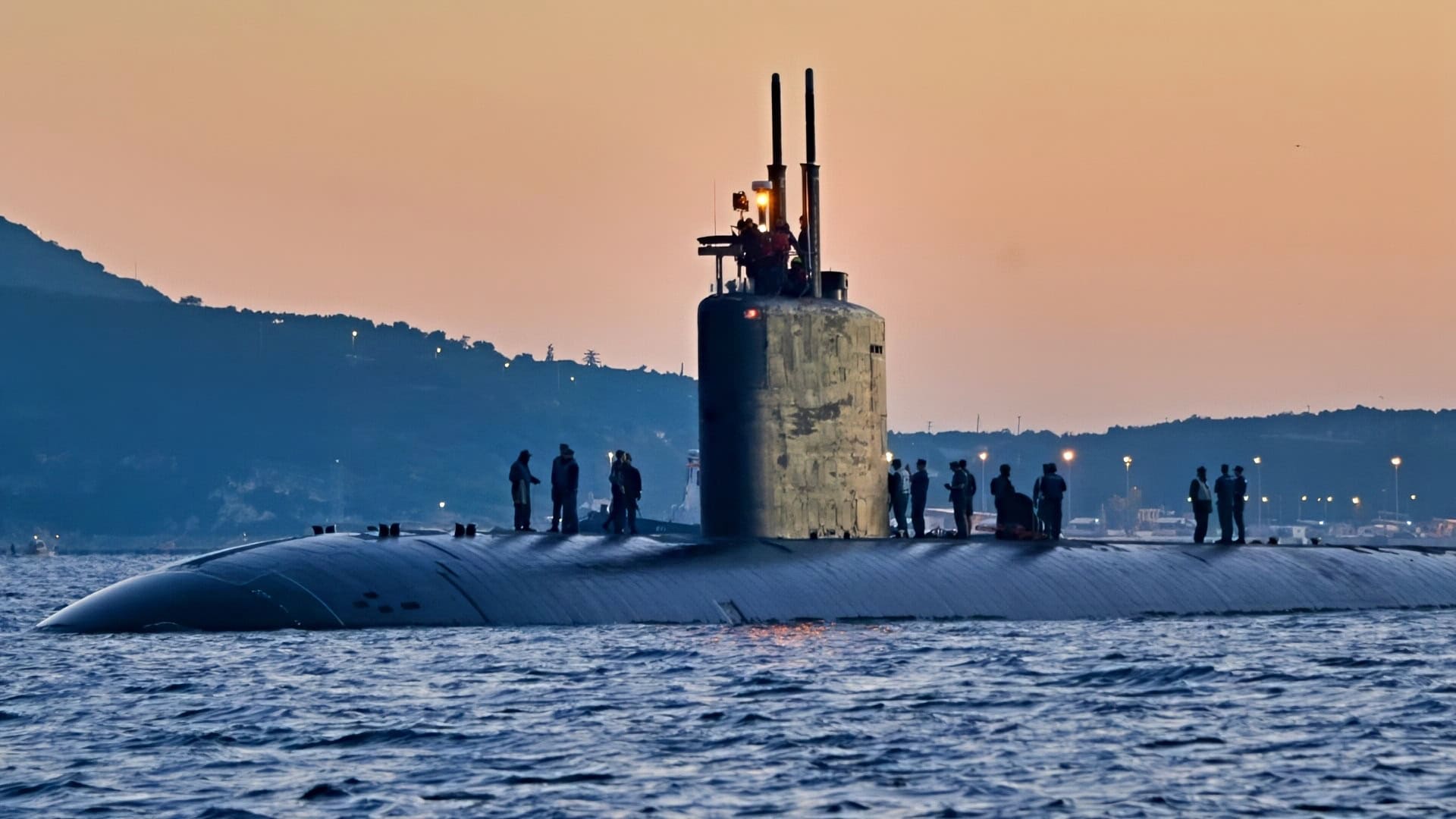 USS Boise (SSN 764) enters Souda Bay, Greece, during a scheduled port visit Dec. 23, 2014. Boise, a Los Angeles-class submarine, homeported in Norfolk, is conducting naval operations in the U.S. 6th Fleet area of operations in support of U.S. national security interests in Europe. (U.S. Navy photo by Mass Communication Specialist 2nd Class Jeffrey M. Richardson/Released)