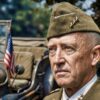 General George S. Patton Near Jeep