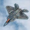 A U.S. Air Force F-22 Raptor assigned to the 154th Wing, Hawaii Air National Guard, takes part in a multi-ship formation off the coast of Hawaii, Jan. 5, 2026. The aircraft participated in a comprehensive training sortie designed to integrate the 154th Operations Group’s distinct mission sets, including air superiority and aerial refueling, to ensure peak mission readiness in the Indo-Pacific theater. (U.S. Air National Guard photo by Senior Master Sgt. Mysti Bicoy)