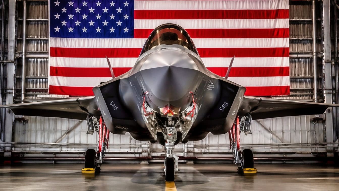 F-35 Fighter U.S. Flag