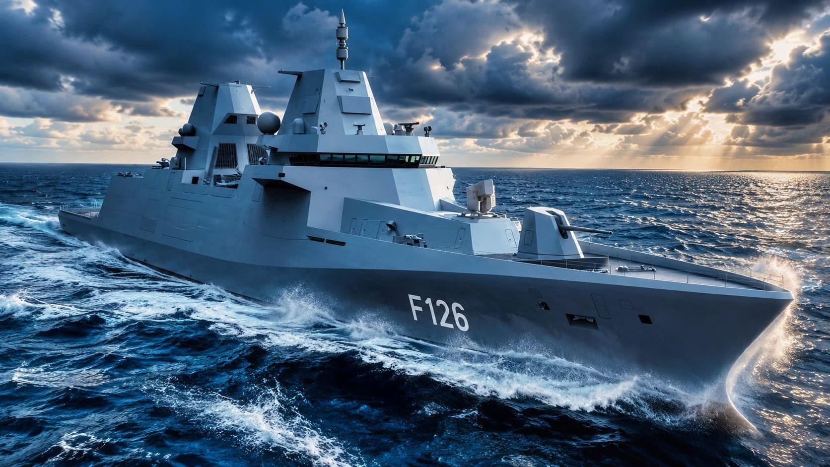 German Navy Frigate