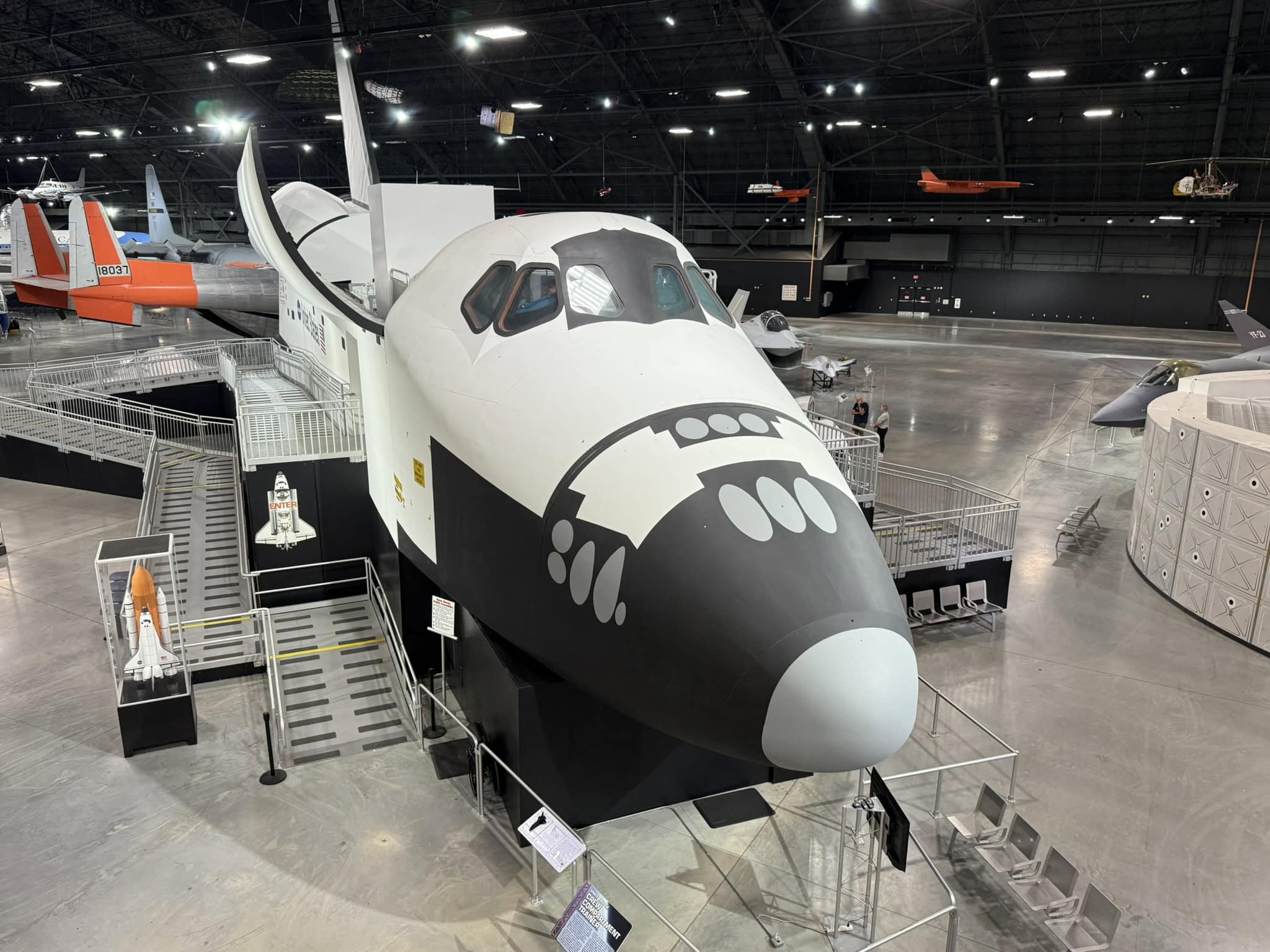 NASA Space Shuttle Demo at the National Museum of the U.S. Air Force. Taken by Harry J. Kazianis, July of 2025. 