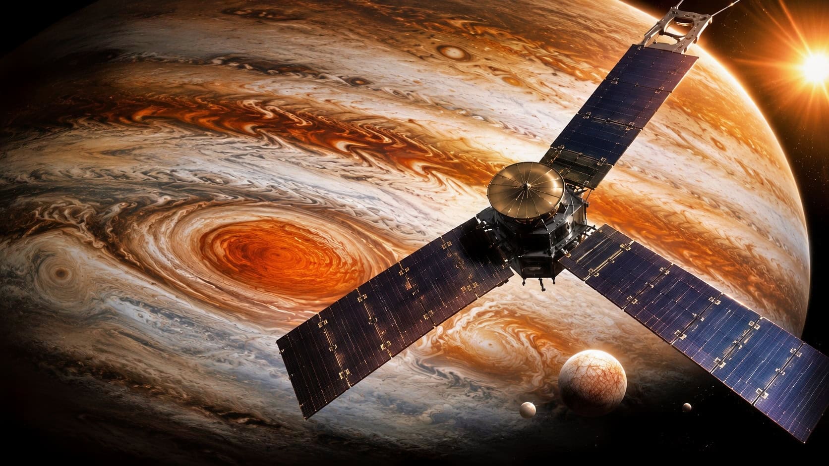 Juno NASA Probe Artist Rendition
