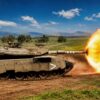 Merkava Tank Firing