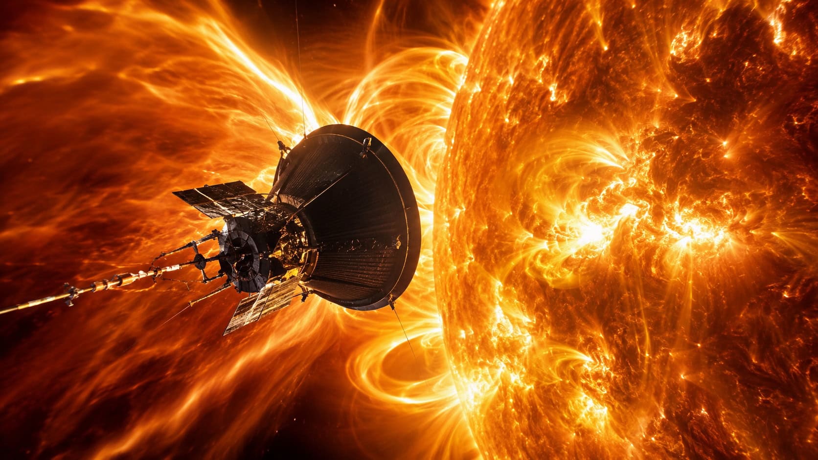 NASA Sun Space Probe Artist Rendering