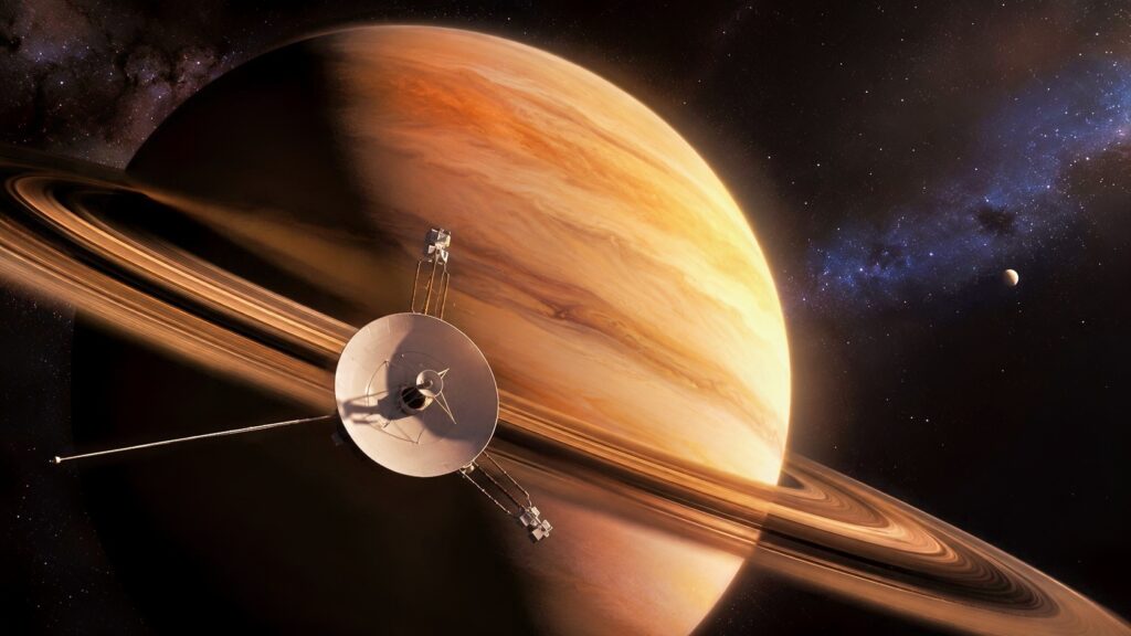 It weighed barely 570 pounds, ran on plutonium, and carried 1970s electronics — and in September 1979, after six years and billions of miles, Pioneer 11 became the first spacecraft in history to reach Saturn, slinging off Jupiter's gravity along the way and finding a ring no telescope had ever revealed.