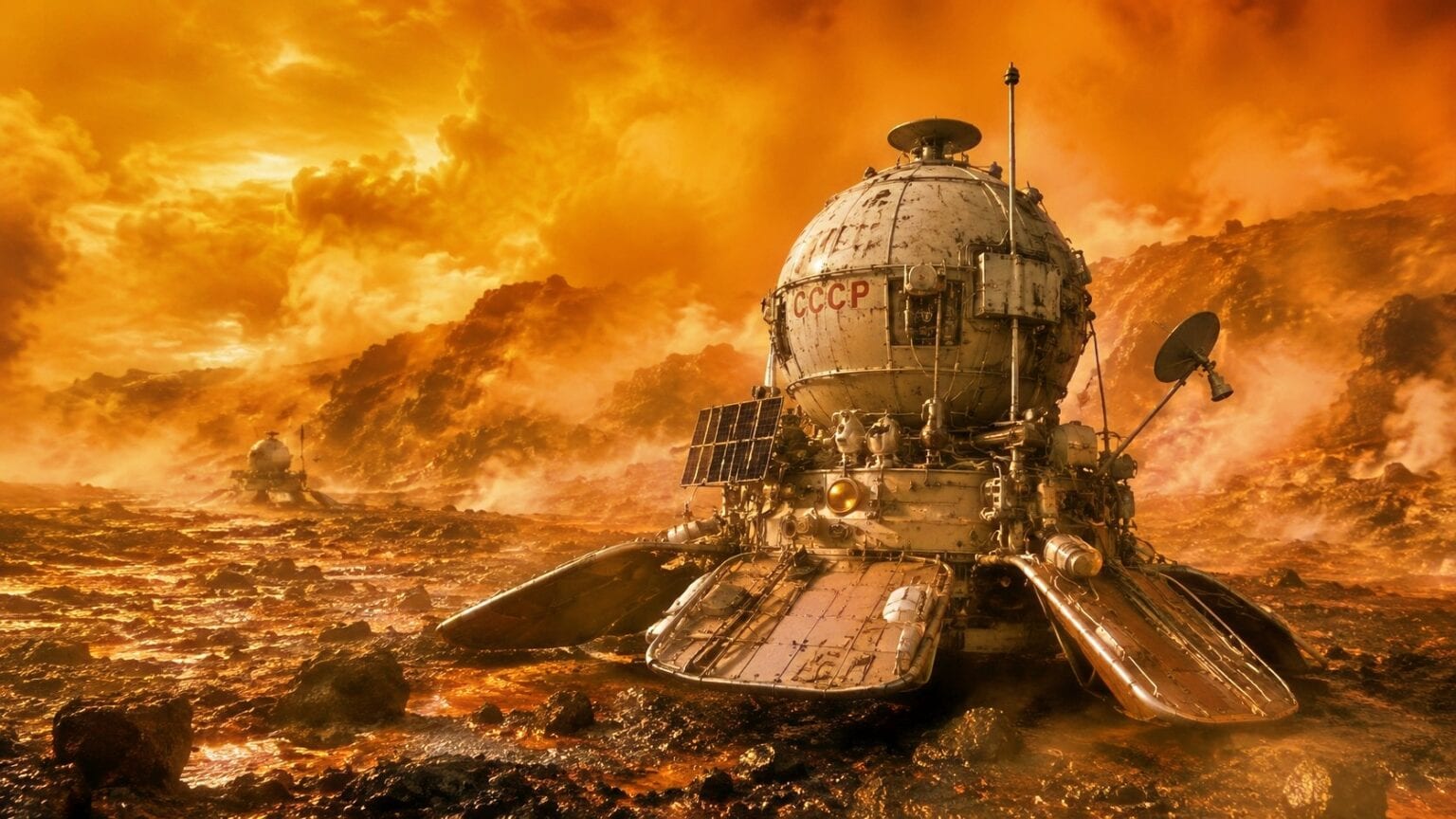 On 5 March 1982, the Soviet Venera 14 lander reached the surface of ...