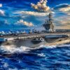 USS Nimitz Aircraft Carrier Artist Rendering