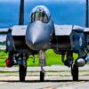 A U.S. Air Force F-15EX Eagle II and F-15E Strike Eagles assigned to 85th Test and Evaluation Squadron, Eglin Air Force Base, Florida, land at Kadena Air Base, Japan, June 29, 2026. The test aircraft arrival supported the Department of War's effort to modernize U.S. airpower in the Indo-Pacific and prepared Kadena personnel and the local community for the F-15EX's arrival. (U.S. Air Force photo by Airman 1st Class Gracelyn Hess)