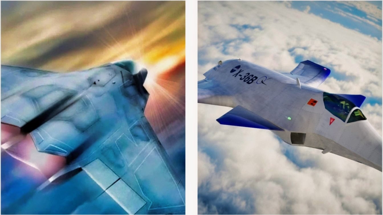 F-47 and X-36 Creative Commons Images