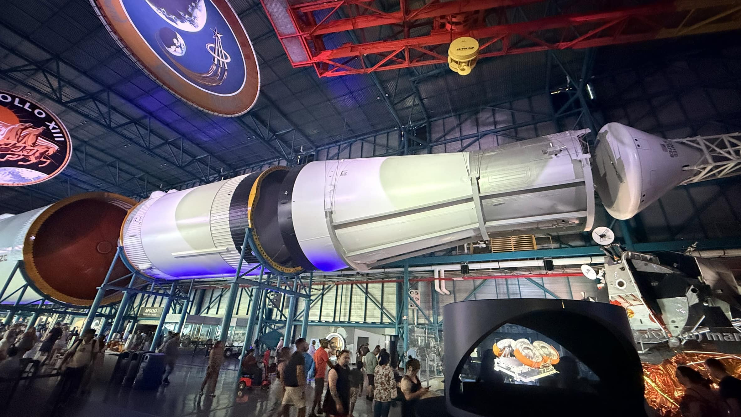 Apollo 11 and Saturn V Exhibit at the Kennedy Space Center. Taken on 6/28/2026 by 19FortyFive.com
