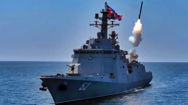 North Korea New Destroyer KCNA Photo_State Media