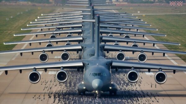 Y-20 Elephant Walk Chinese Military Photo