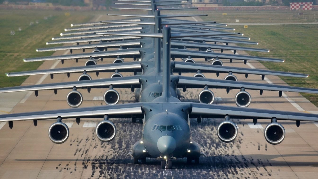 Y-20 Elephant Walk Chinese Military Photo