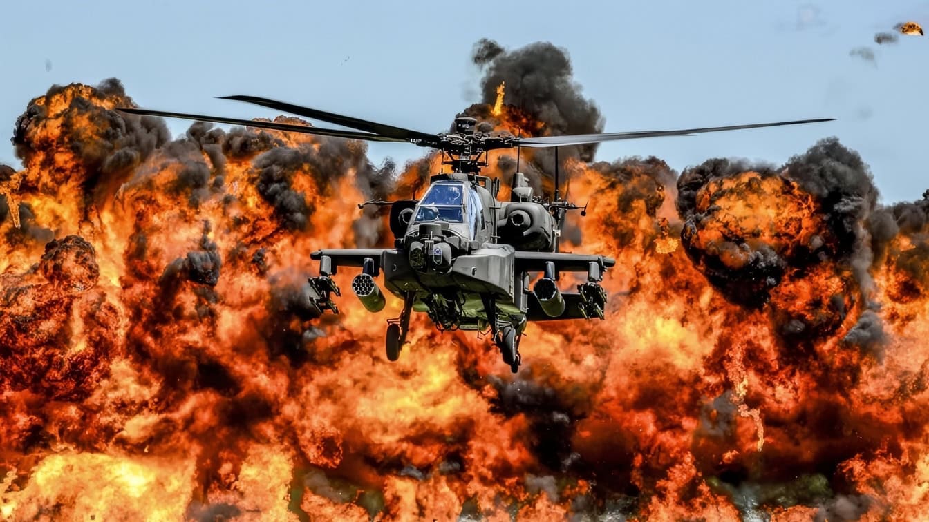 Apache AH-64 Helicopter Creative Commons Photo
