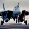 Pacific Ocean (Nov. 15, 2003) -- An F-14D Tomcat from the "Tomcatters" of Fighter Squadron Three One (VF-31) makes an arrested landing aboard USS John C. Stennis (CVN 74). Stennis and her embarked Carrier Air Wing Fourteen (CVW-14) are at sea conducting Composite Training Unit Exercise (COMPTUEX) in preparation for an upcoming deployment. U.S. Navy photo by Photographer's Mate 3rd Class Mark J. Rebilas.