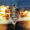 Iowa-Class Battleship Firing Creative Commons