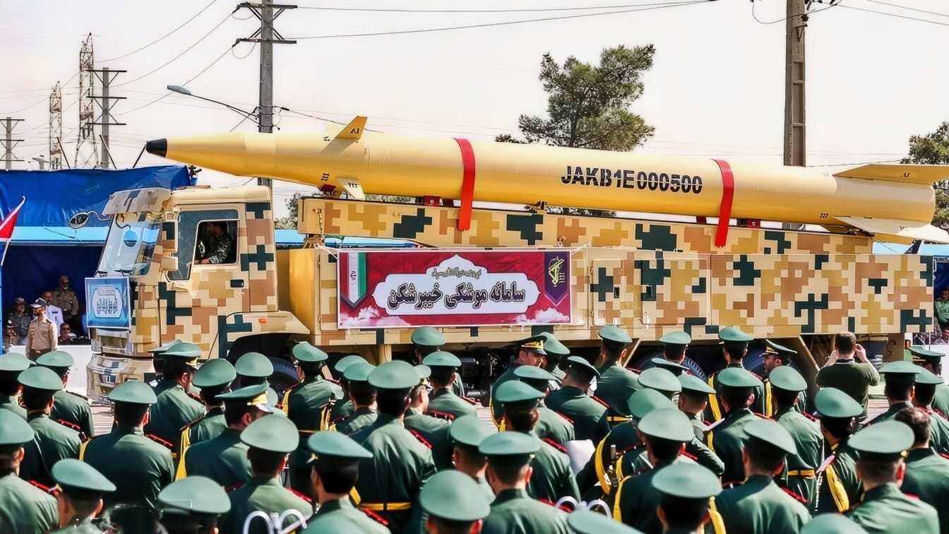 Iranian Kheibar Shekan “Fortress Buster” Ballistic Missile Creative Commons Image