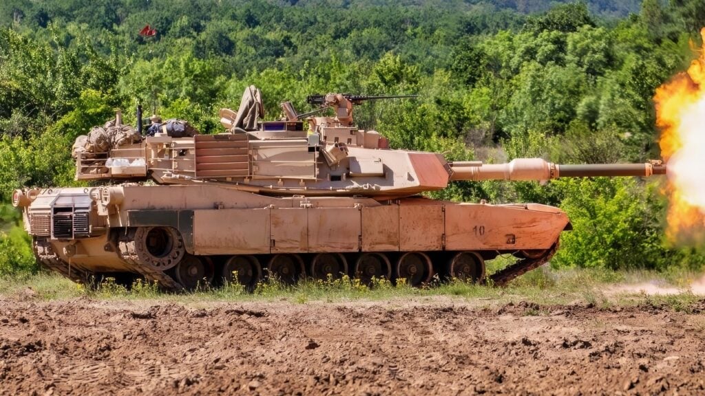 U.S. Army Soldiers assigned to Charlie Company, 1st Battalion, 36th Infantry Regiment, 1st Armored Division, zero their M1 Abrams tank’s sighting system during gunnery training operations at Novo Selo Training Area, Bulgaria, May 30, 2026. Zeroing the tank’s sights allows armored crews to confirm accuracy, build crew proficiency and prepare for follow-on engagements during live-fire training. (U.S. Army video by Spc. Thomas Madrzak)