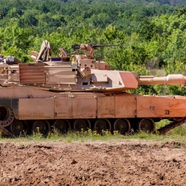 U.S. Army Soldiers assigned to Charlie Company, 1st Battalion, 36th Infantry Regiment, 1st Armored Division, zero their M1 Abrams tank’s sighting system during gunnery training operations at Novo Selo Training Area, Bulgaria, May 30, 2026. Zeroing the tank’s sights allows armored crews to confirm accuracy, build crew proficiency and prepare for follow-on engagements during live-fire training. (U.S. Army video by Spc. Thomas Madrzak)