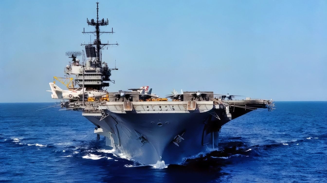 USS Saratoga of the Forrestal-Class Aircraft Carriers