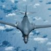 A U.S. Air Force B-1B Lancer assigned to the 37th Expeditionary Bomb Squadron, Ellsworth Air Force Base, South Dakota, flies over the Indo-Pacific theater during a Bomber Task Force mission, Nov. 9, 2022. The U.S. Air Force is committed to upholding a rules-based, free and open Indo-Pacific that respects every nation and ensures the peaceful resolution of disputes free from coercion. (U.S. Air Force photo by Senior Airman Yosselin Campos)