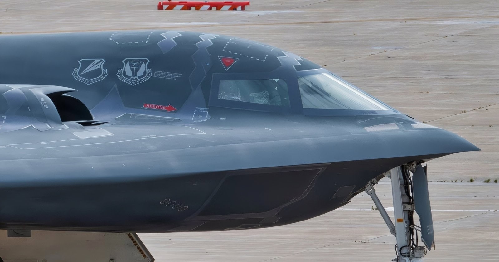 A U.S. Air Force B-2 Spirit aircraft, “The Spirit of Ohio”, returns to Whiteman Air Force Base, Missouri, June 23, 2026, after Programmed Depot Maintenance in Palmdale, California. The aircraft’s return to operational use bolsters the capacity for penetrating long-range strike and helps ensure readiness to deliver kinetic and non-kinetic actions for the nation. (U.S Air Force photo by Staff Sgt. Bryson Sherard)