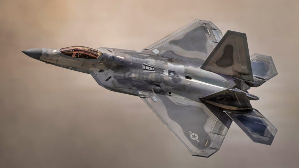 U.S. Air Force Capt. Nick “Laz” Le Tourneau, pilot and commander of the F-22 Raptor Aerial Demonstration Team, performs for the Naval Air Station (NAS) Oceana Air Show, Virginia Beach, Va., Sept. 20, 2026. For more than 70 years, the NAS Oceana Air Show has been a cornerstone of the Virginia Beach community, strengthening the bond between our warfighters and the community we proudly serve. This year’s theme, “Celebrating 250 Years of America,” honors our nation’s founding, its enduring legacy and the generations of men and women who have answered the call to serve and defend it.(U.S. Navy Photo by Mass Communication Specialist Seaman Cierra Middleton)