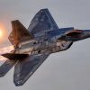 U.S. Air Force Capt. Nick “Laz” Le Tourneau, pilot and commander of the F-22 Raptor Aerial Demonstration Team, flies over Virginia Beach, Virginia, Sept. 19, 2026. The flyover occurred as part of the Naval Air Station Oceana Air Show “Beach Blast”. The event included a free concert with the U.S. Fleet Forces Band, a parachute jump from Skydive Suffolk and flyovers from VFA-106 Rhino Demonstration Team and the F-22 Demo team. (U.S. Air Force photo by Staff Sgt. Mary Bowers)