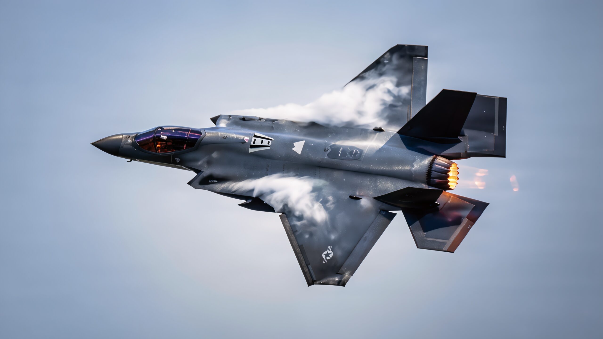 A U.S. Air Force F-35A Lightning II aircraft assigned to the 355th Fighter Squadron, Eielson Air Force Base, Alaska, performs during the Joint Forces Demonstration at the Arctic Thunder Open House at Joint Base Elmendorf-Richardson, Alaska, Aug. 8, 2026. The F-35A is an agile, versatile, high-performance, multi-role fighter that combines stealth, sensor fusion and unprecedented situational awareness. (U.S. Army photo by Correy Mathews)