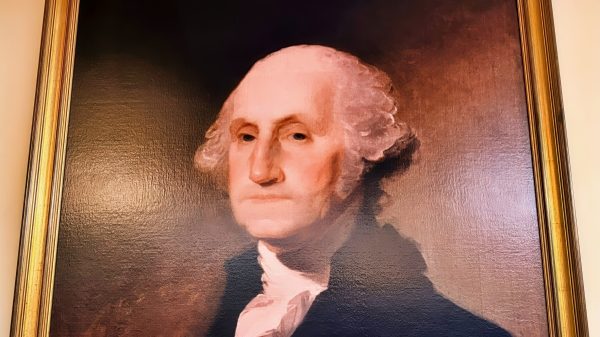 George Washington at Disney Hall of Presidents In Orlando, Florida