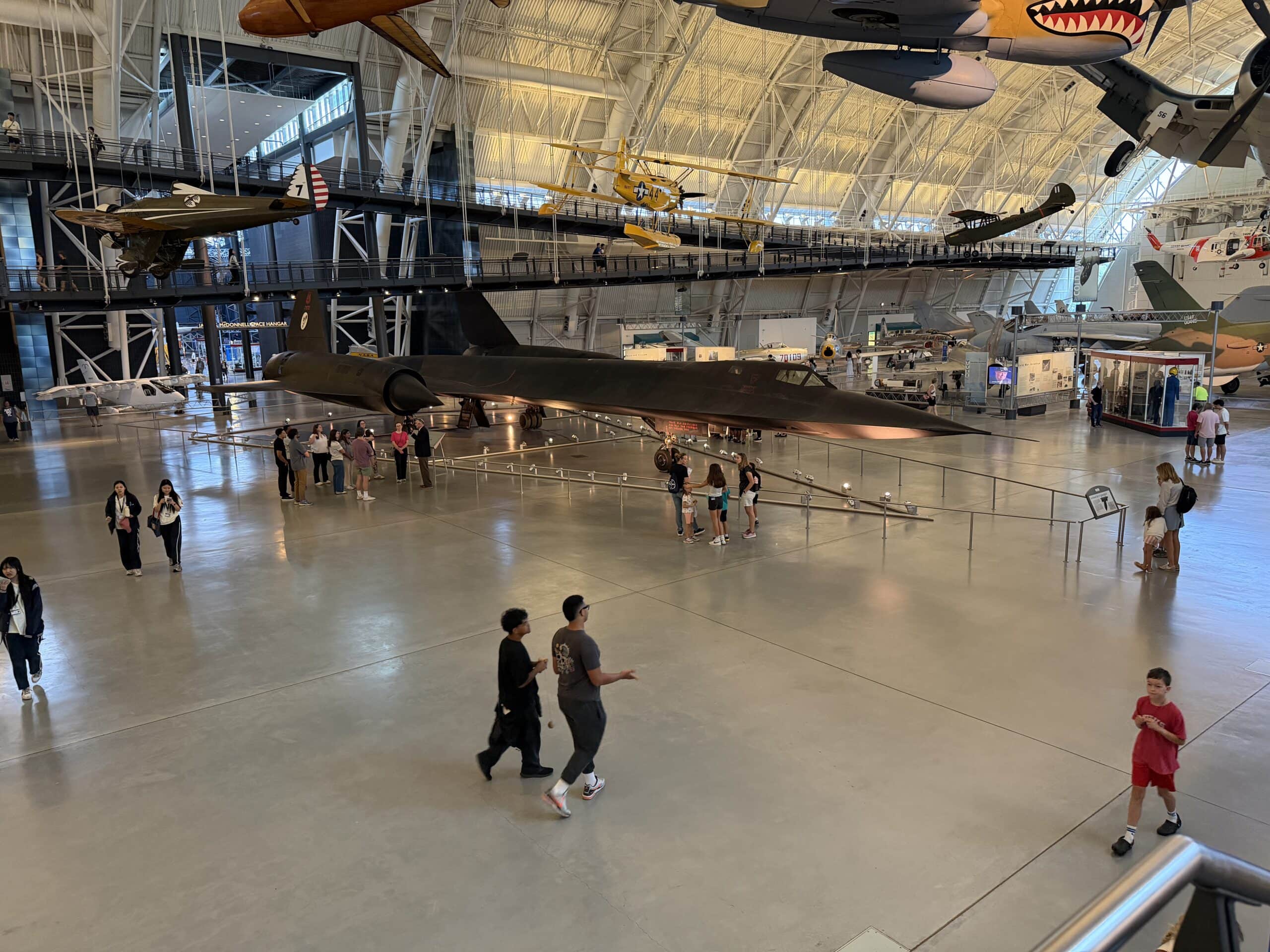SR-71 Blackbird at the Smithsonian. 19FortyFive original image taken in July 2025.