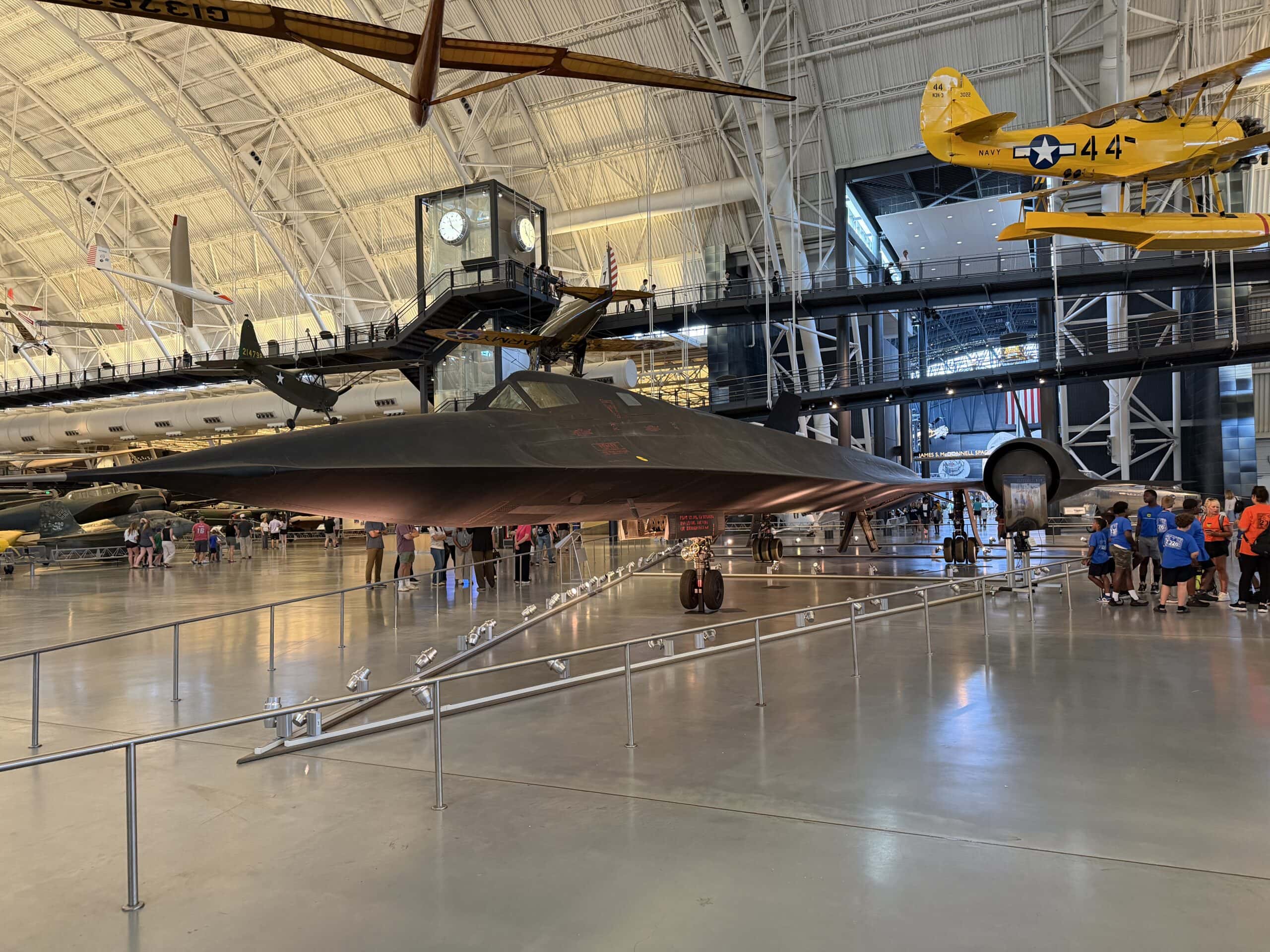 SR-71 Blackbird at the Smithsonian. 19FortyFive original image taken in July 2025.