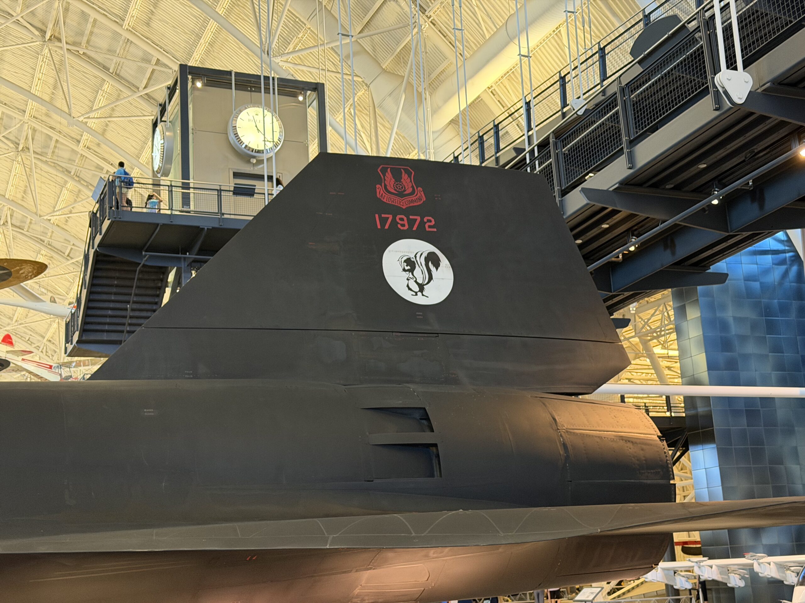 SR-71 Blackbird at the Smithsonian. 19FortyFive original image taken in July 2025.