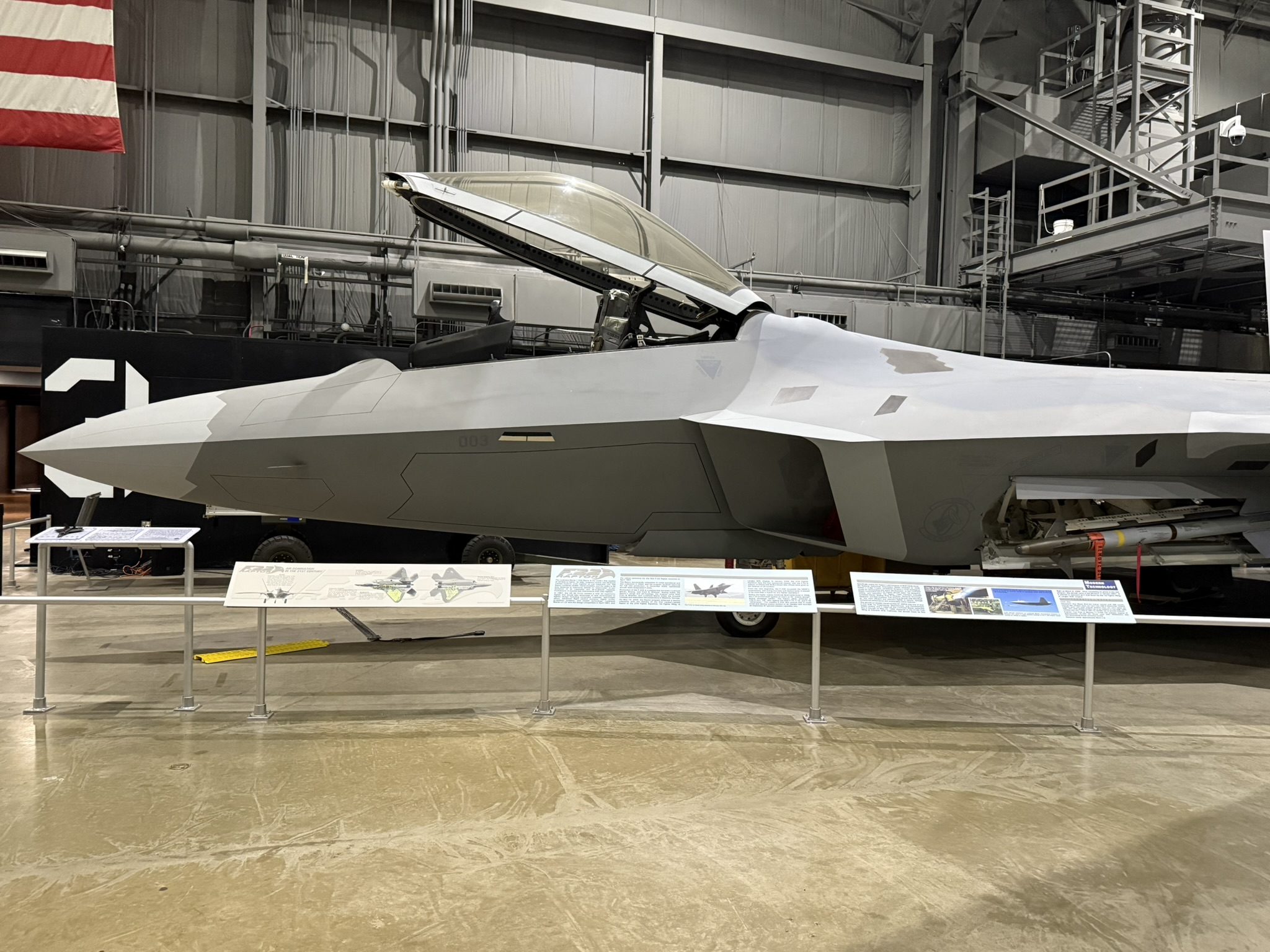 F-22 Raptor at the National Museum of the US Air Force.  19FortyFive Photo Shoot. 
