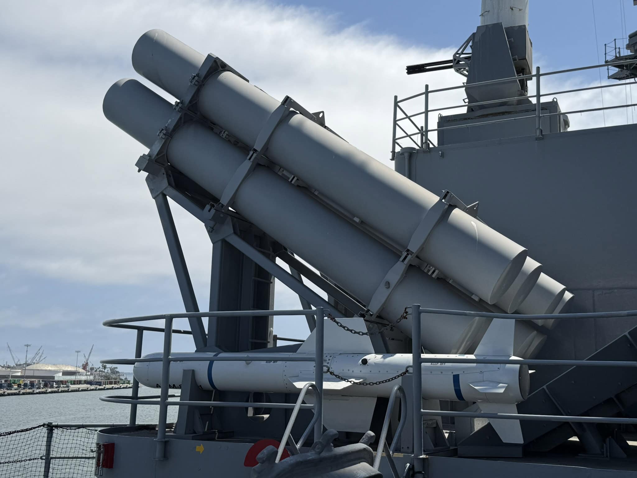 USS Iowa Harpoon Missiles. Photo Credit: 19FortyFive 