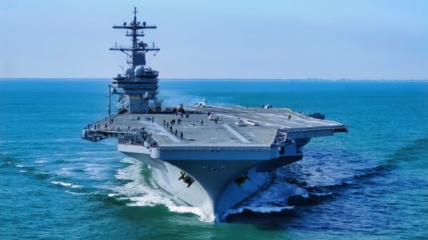 Nimitz-Class Aircraft Carrier in Sea Trial Back in 2010