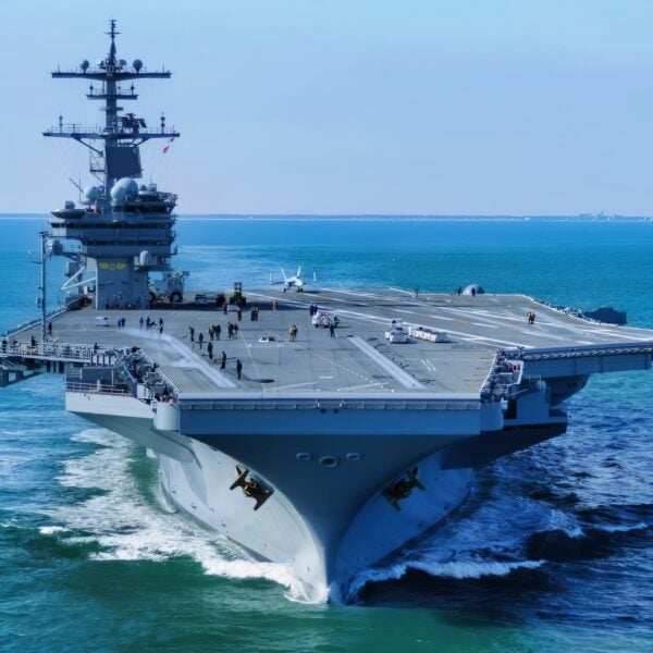 Nimitz-Class Aircraft Carrier in Sea Trial Back in 2010