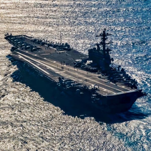 MEDITERRANEAN SEA (July 20, 2017) The aircraft carrier USS George H.W. Bush (CVN 77) sails through the Mediterranean Sea in support of Operation Inherent Resolve. The ship and its carrier strike group are conducting naval operations in the U.S. 6th Fleet area of operations in support of U.S. national security interests in Europe and Africa. (U.S. Navy photo by Mass Communication Specialist Seaman Zachary Wickline/Released)
