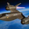 SR-71 Blackbird Above the Earth Creative Commons Artist Image