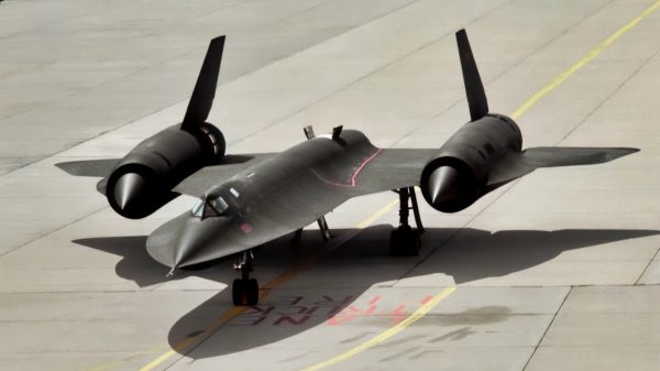 SR-71 Blackbird on the Tarmac NASA Photo