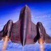 SR-71 Blackbird over the Earth Creative Commons Photo