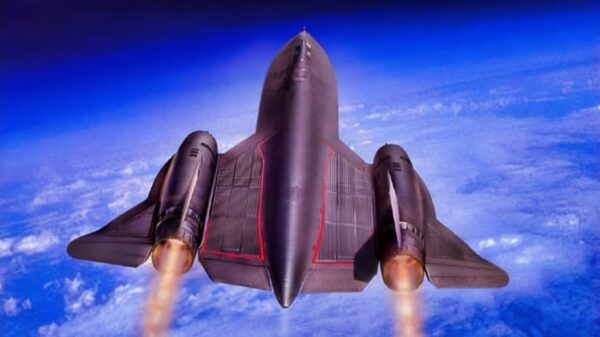SR-71 Blackbird over the Earth Creative Commons Photo