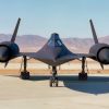 This photo shows a head-on view of NASA's SR-71B, used for pilot proficiency and training, on the ramp at the Air Force's Plant 42 in Palmdale, California, shortly before delivery to the Ames-Dryden Flight Research Facility (later, Dryden Flight Research Center) at Edwards, California. NASA operated two of these unique aircraft, an SR-71A, for high-speed, high altitude research, and this SR- 71B pilot trainer for most of the decade of the 1990s. The "B" model is special because of its raised rear cockpit, which provided a second pilot position so a trainer and an experienced pilot could both see what was going on during flights.