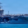 Nimitz-class aircraft carrier USS Theodore Roosevelt (CVN 71) returns to Joint Base Pearl Harbor-Hickam to participate in the final events of Exercise Rim of the Pacific 2026, July 28, 2026. Thirty nations, 30 ships, five submarines, 15 national land forces, more than 190 aircraft and more than 30,000 personnel are participating in RIMPAC in and around the Hawaiian Islands, June 24 to July 31. The world's largest international maritime exercise, RIMPAC provides a unique training opportunity while fostering and sustaining cooperative relationships among participants critical to ensuring the safety of sea lanes and security on the world's oceans. RIMPAC 2026 is the 30th exercise in the series that began in 1971. (U.S. Navy photo by Mass Communication Specialist Seaman Mark Bergado)