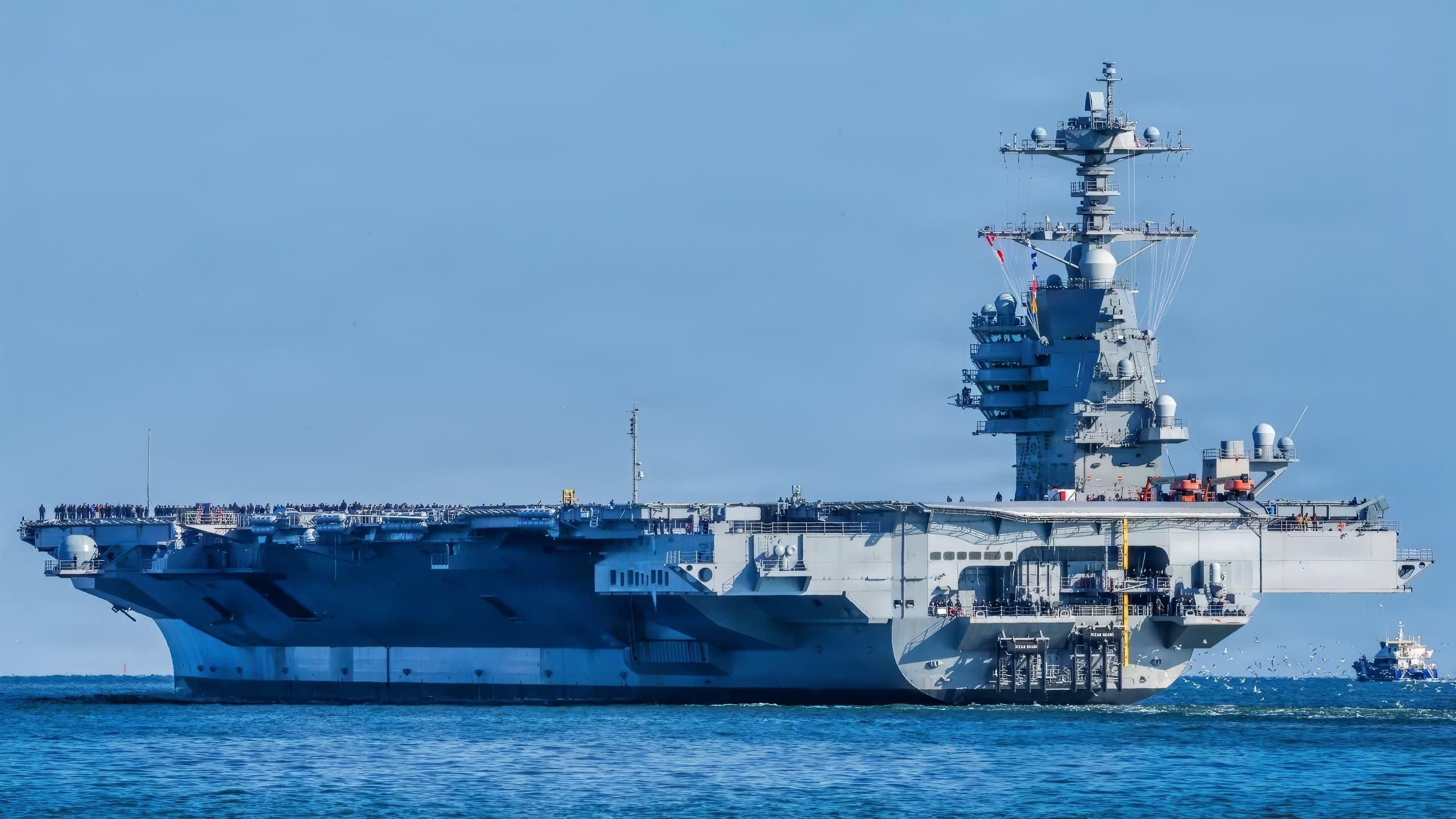 USS John F. Kennedy Ford-Class Nuclear Aircraft Carrier for the US Navy.