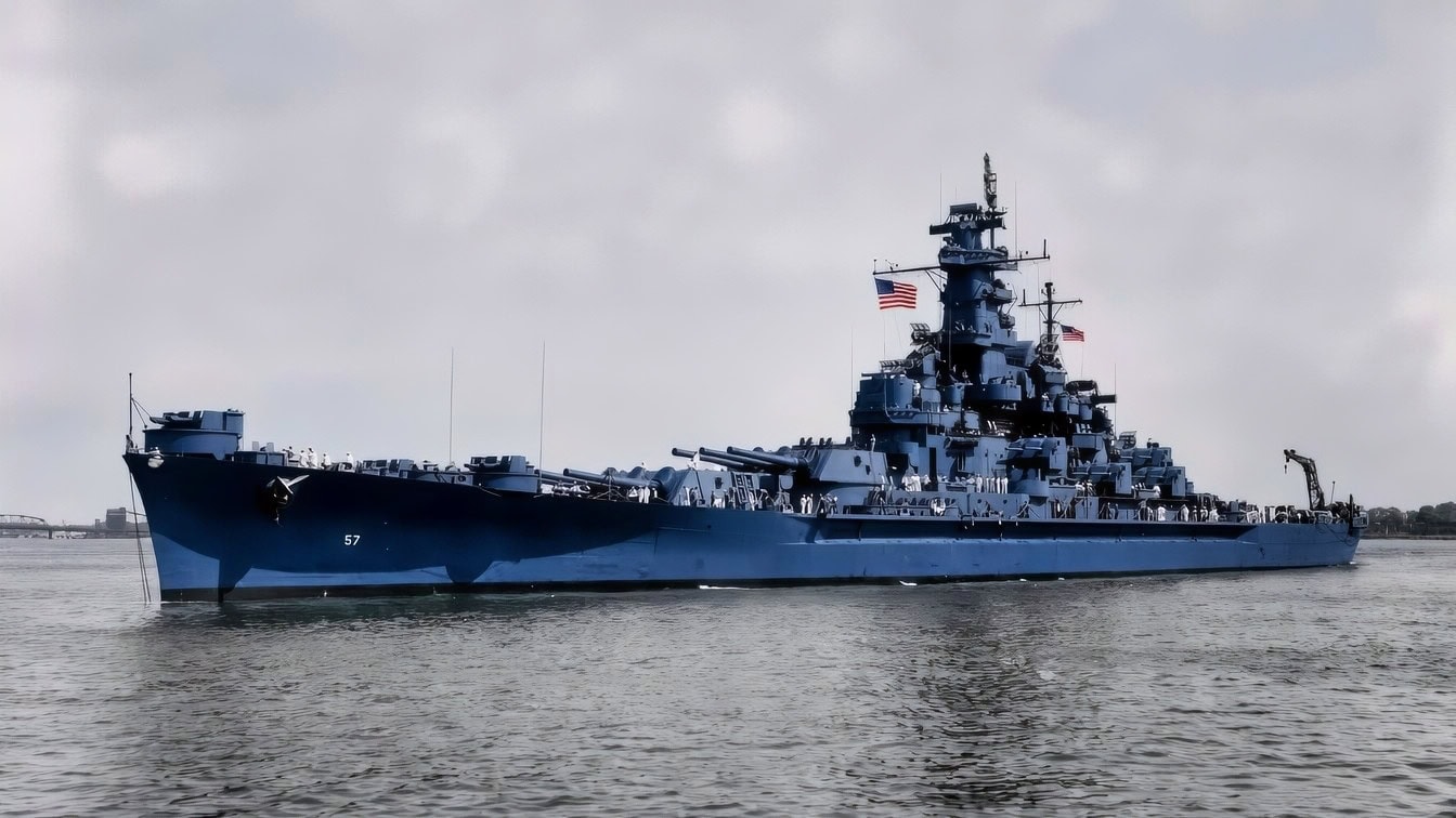 USS South Dakota Colorized Photo Creative Commons Photo