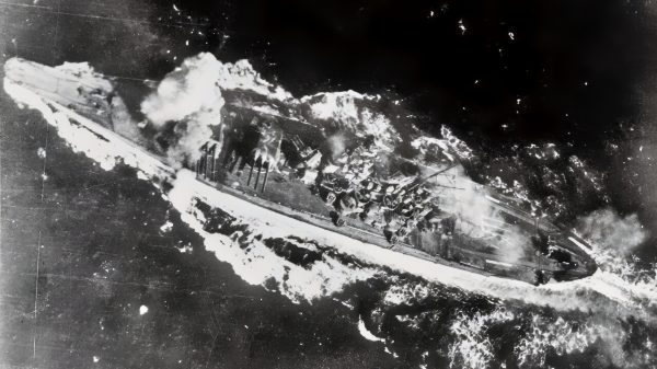 Yamato-Class Battleship Under Attack