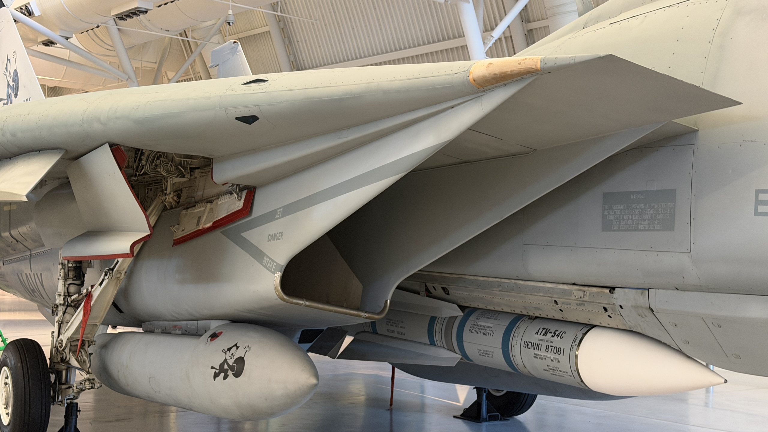 F-14 Tomcat from Steven F. Udvar-Hazy Center. Image taken by 19FortyFive staff on 9/30/2026.