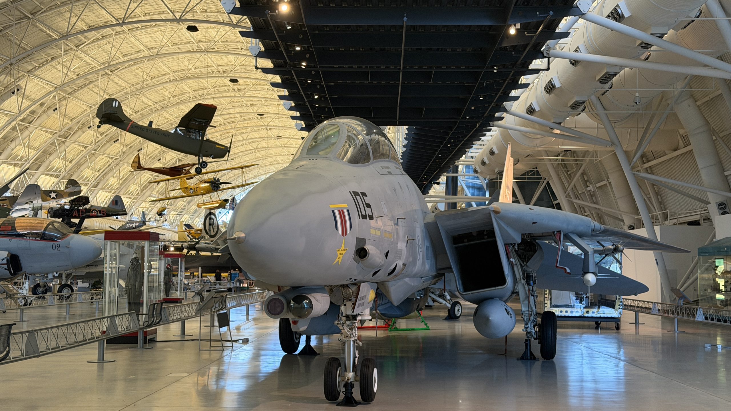 F-14 Tomcat that was on USS Abraham Lincoln Aircraft Carrier. Smithsonian 19FortyFive visit.